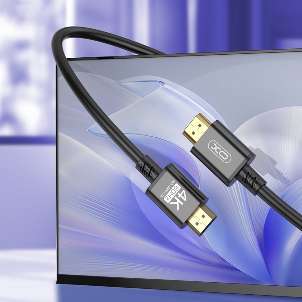 Кабель Xo GB017A-HDMI to HDMI v2.0 3 м сріблястий (GB017A-HDMI.tranish)
