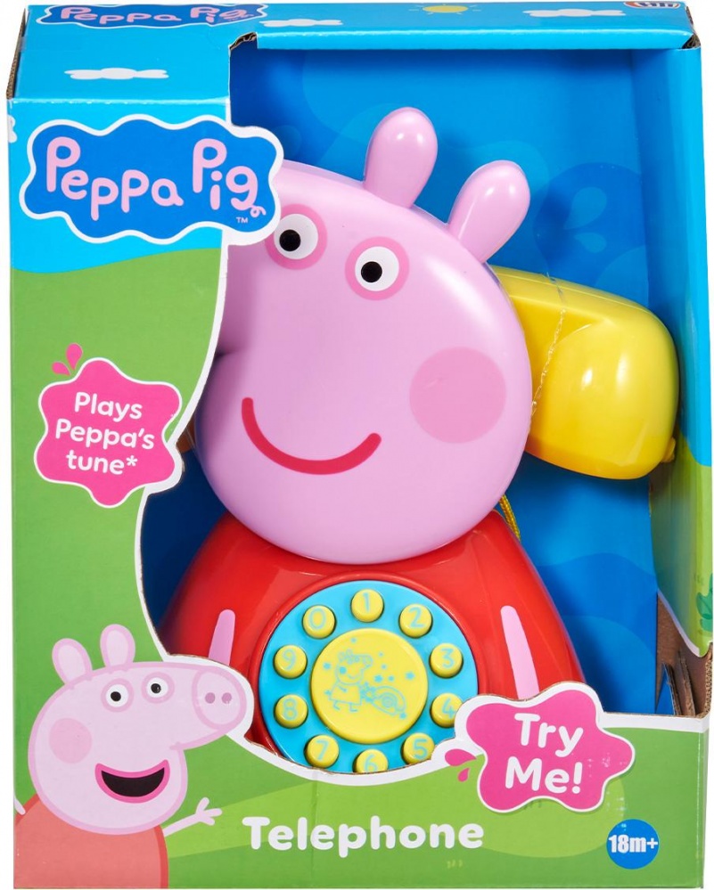 Игрушка-каталка HTI на веревочке Peppa Телефон Пеппы 1684687
