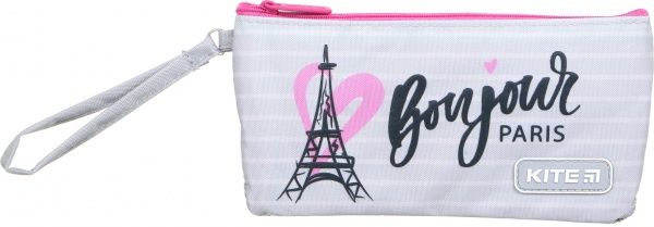 Пенал школьный Education K19-664-6 KITE белый с розовым