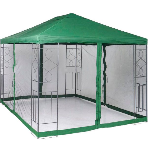 Садовий павільйон з москітною сіткою DU171 3x3 м зелений