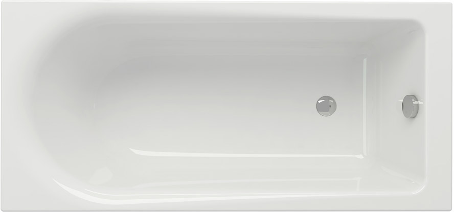Ванна акриловая Cersanit Flavia 150х70 см c креплением к стене
