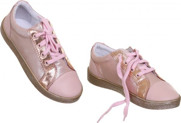 Кеды детские Мальви р.35 розовый с золотым Ш-437 B 