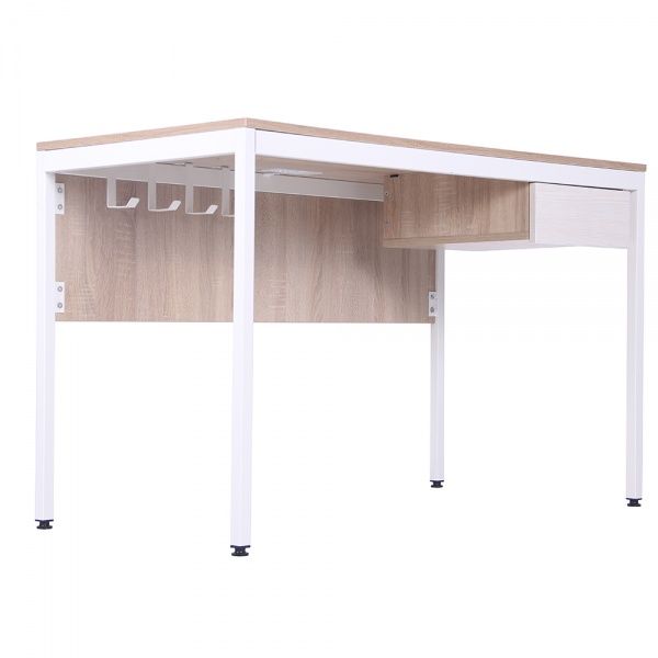 Стол письменный AMF Art Metal Furniture Осло с ящиком и кабель-каналом белый