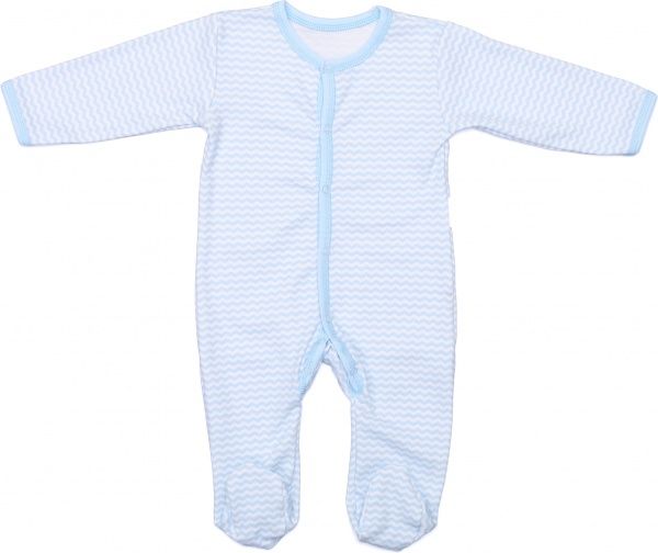 Комбинезон детский для мальчика Маленькие люди зигзаги 9301-110 р.80 голубой 