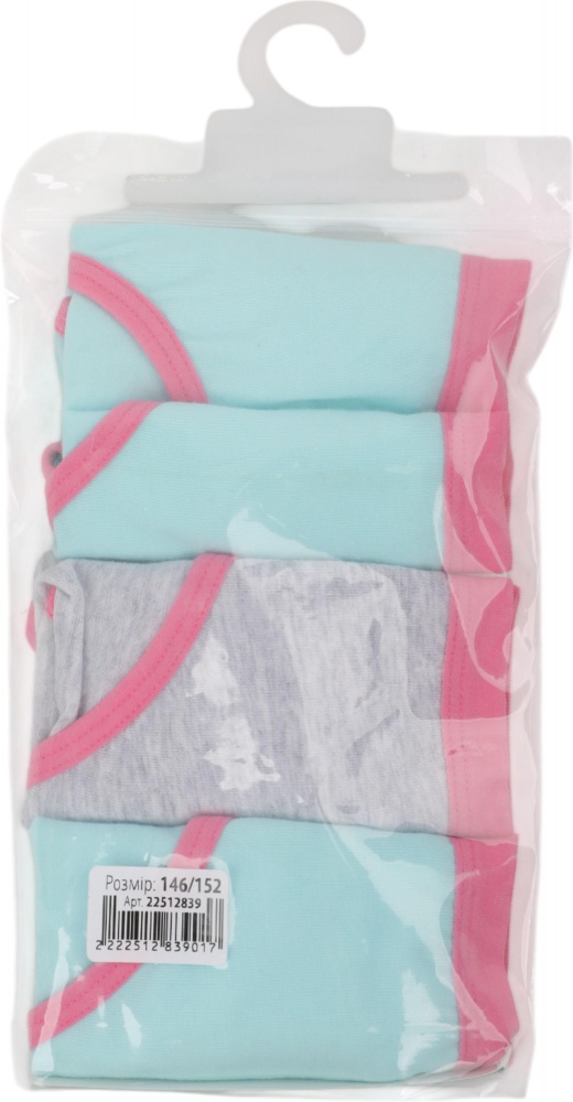 Набор трусов для девочек HW р.110-116 голубой/меланж A2-B2