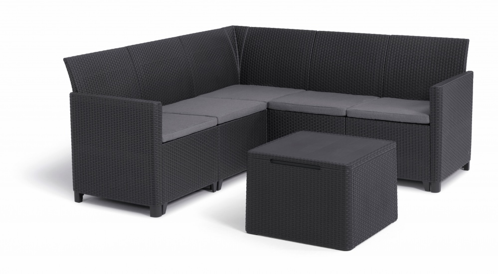 Комплект мебели Keter Marie на 5 персон графит