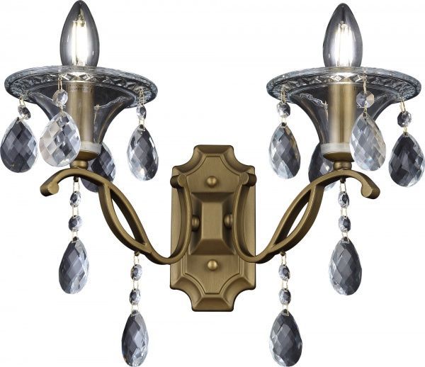 Бра Altalusse 2x40 Вт E14 золотая бронза INL-1107W-02 