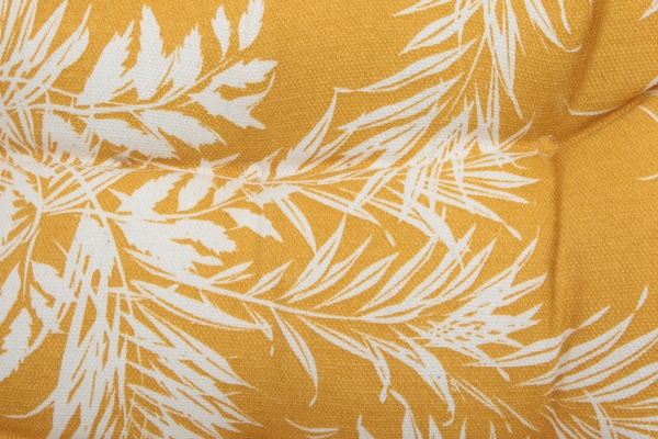 Подушка на стілець Листя жовта 37х37см Luna