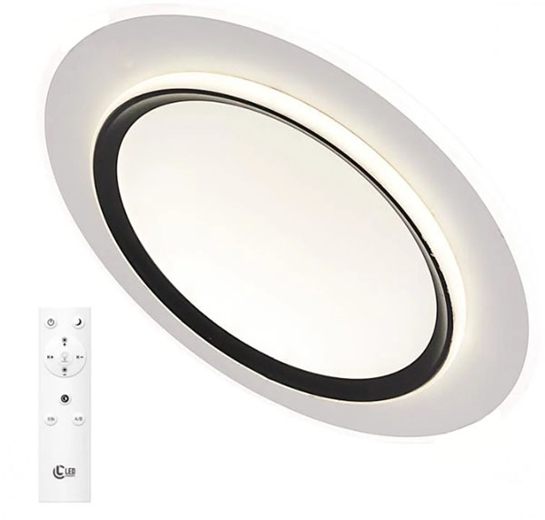 Світильник стельовий LED CONCEPT SLIGO R RC 95 Вт білий із чорним 2800-6000 К