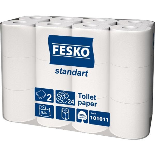 Бумага туалетная Fesko белая 24 шт