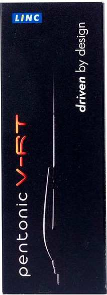 Ручка кульково-масляна YES Pentonic VRT чорна 0,7 мм 