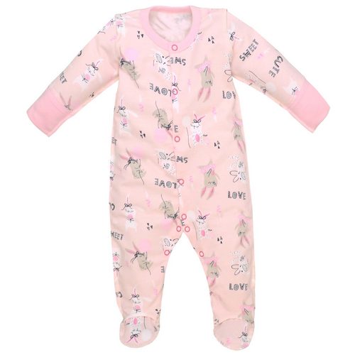 Комбинезон для девочки Татошка р.56 розовый с принтом 1502253зрш 