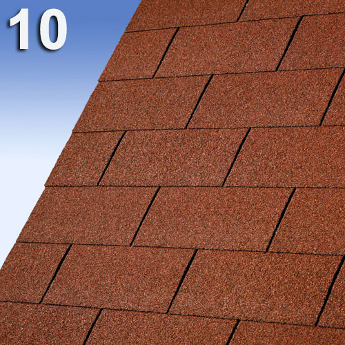 Бітумна черепиця IKO Number One 3Tab Tile Red (10) 3,0 кв.м