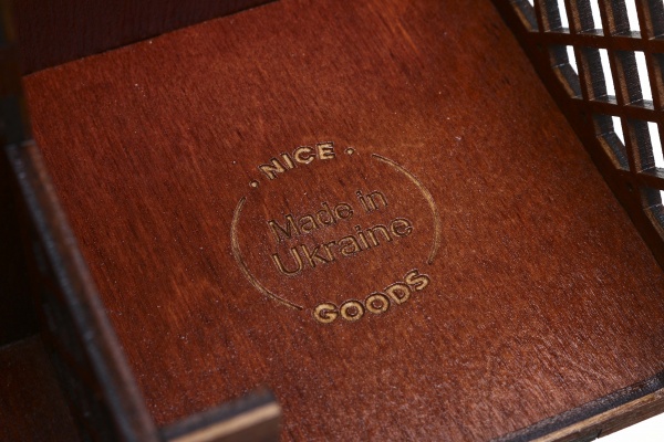 Органайзер настільний засновники Києва 18,8x10,3x9,5 см червоне дерево Nice goods