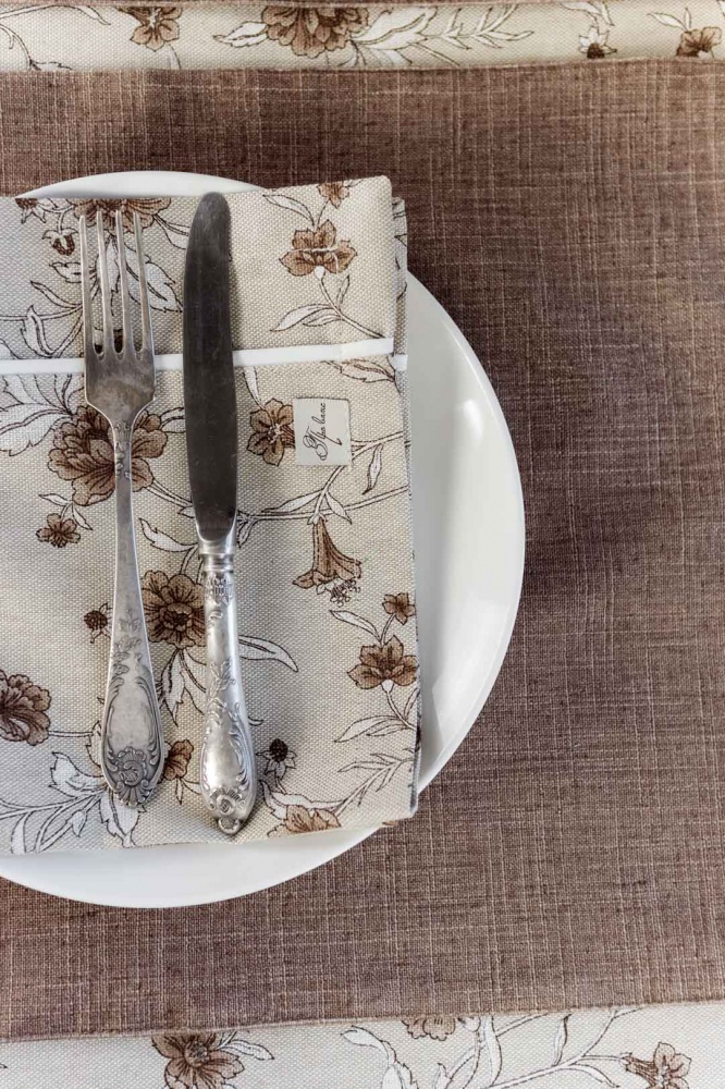 Сет двухсторонний Прованс Сappuccino Коричневый 35x45 см