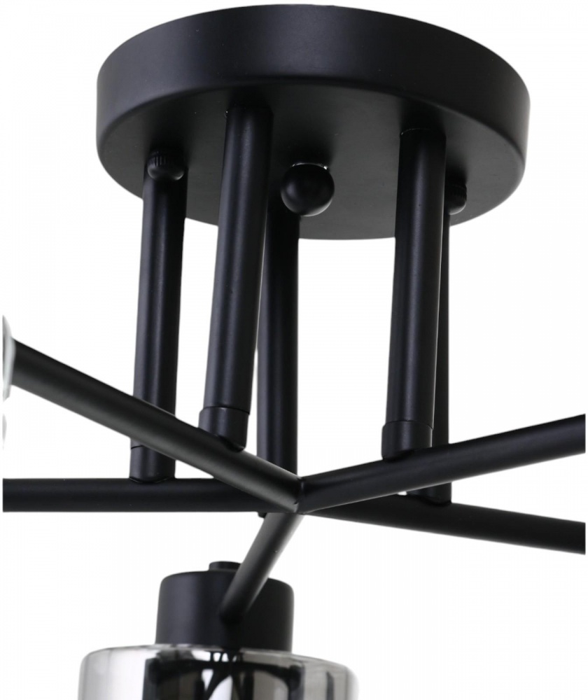 Люстра потолочная Sensio Lilit 5x40 Вт Е27 черный ALG-07338/5