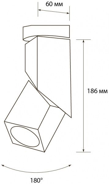 Трековый прожектор Светкомплект DLP-12 LED 12 Вт 4500 К белый 