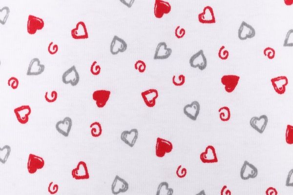 Нічна сорочка Фламінго Сердечки р.104 біло-рожевий 000-010 