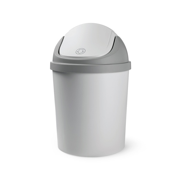 Відро для сміття MVM BIN-10 5 л сірий