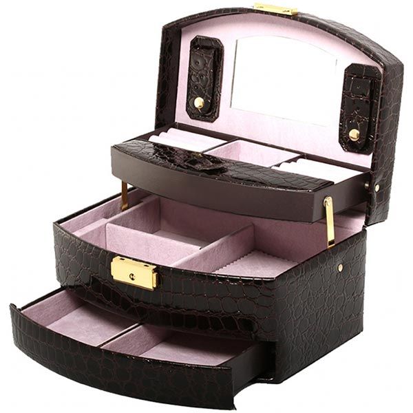 Сундук для украшений Коричневый 22x15.5x12.5 см