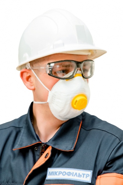 Респіратор Мікрон Ф формований FFP2 NR з клапаном видиху 