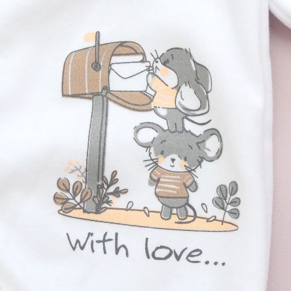 Комбинезон для девочки Minikin р.68 белый 22020368 