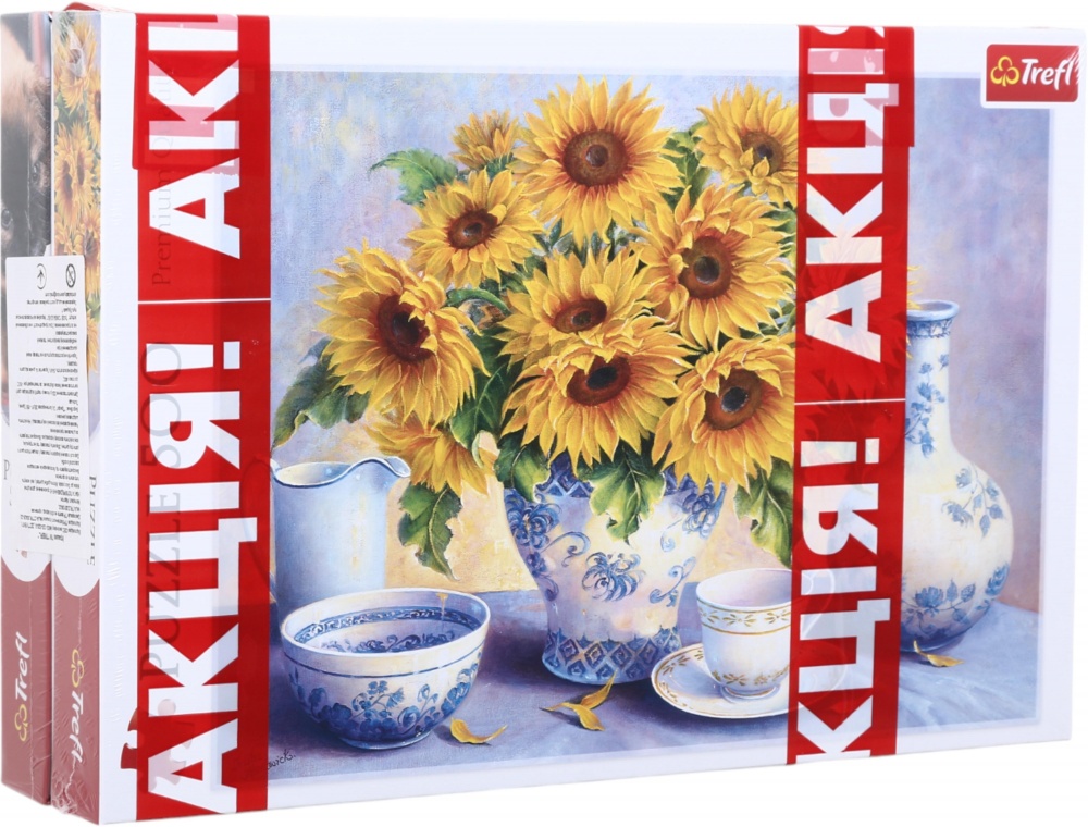Набір пазлів Trefl (500 + 500 елементів) Час для морозива та Соняшники 37272/37293