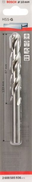 Сверло по металлу Bosch HSS-G STANDARD 87x133 мм 10 мм 2608585936