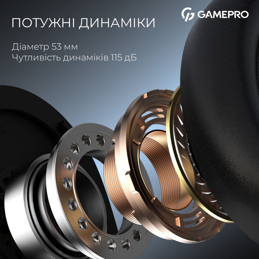 Гарнітура ігрова GamePro HSW201B black (HSW201B)