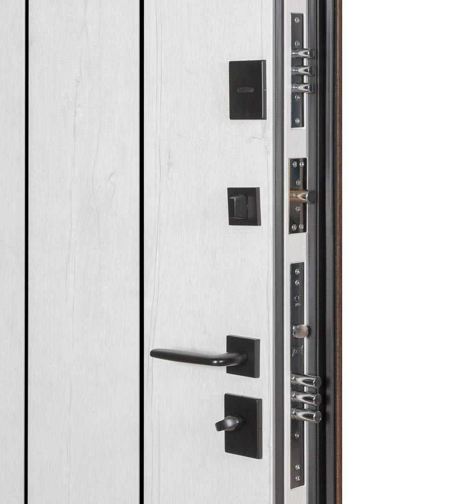 Дверь входная Булат В-85 (квадро) модель 535 дуб табак / рустик авиньон блан 2050x850 мм левая