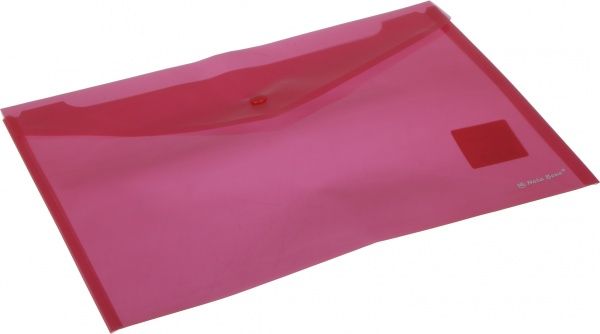 Папка-конверт А4 на кнопці червона Nota Bene