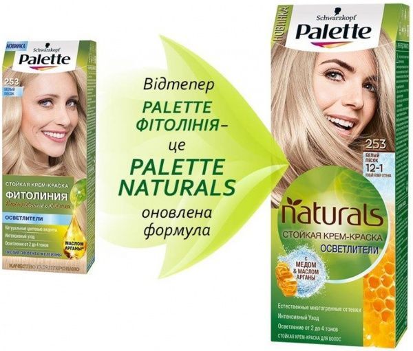 Крем-фарба для волосся Palette Naturals (Фітолінія) 12-1 (253) білий пісок 110 мл