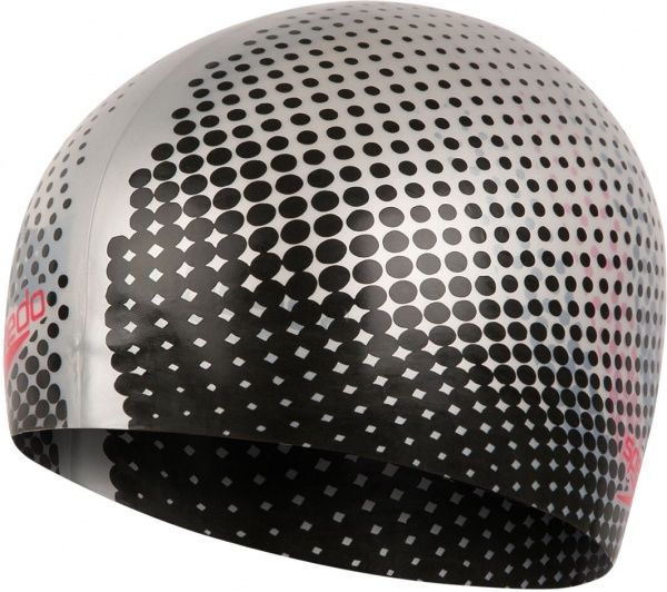 Шапочка для плавання Speedo REV_MOUD_SILC_CAP_AU 8-09337D668 сріблясто-чорний