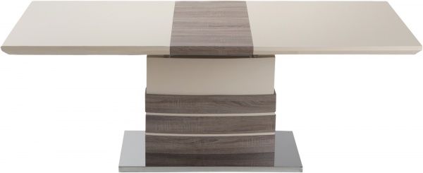 Стіл обідній GT Racer KY8105 (140-180x80x76) Beige/Wooden 