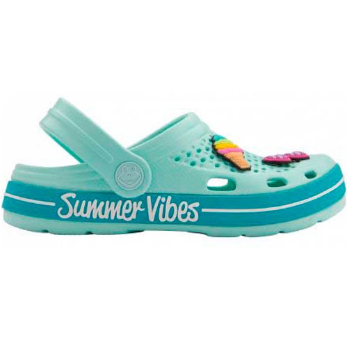 Сабо Coqui 6423 Lt. Mint/Turquoise Summer + Amulet р.EUR 24/25 бирюзовый