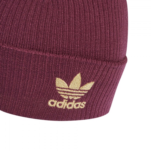 Шапка Adidas W FUR POM BEANI H35534 OSFM бордовый