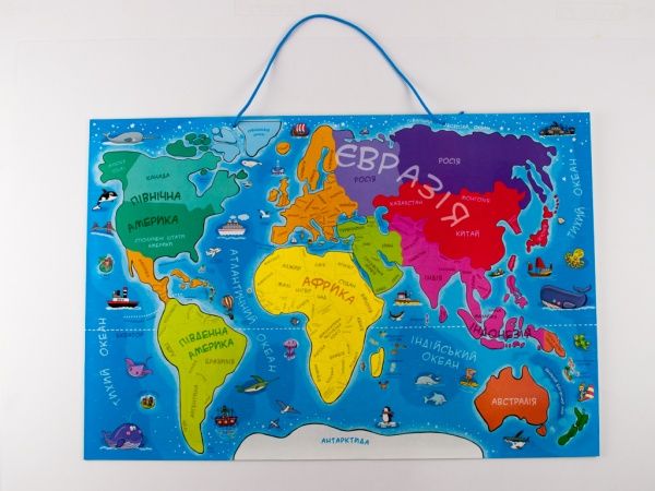 Карта-пазл Зірка магнітна Мандруємо Світом 75437