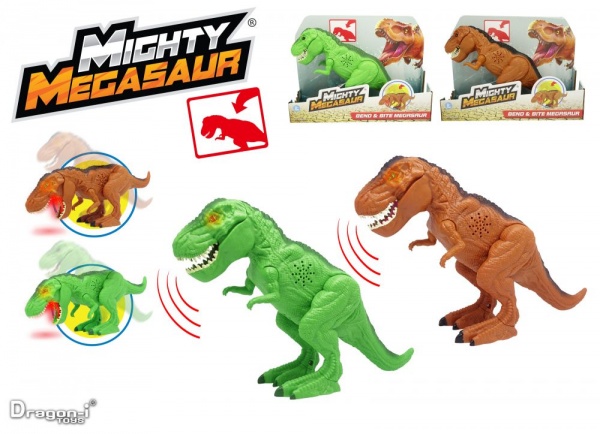 Игрушка Dragon-I Могучий Мегазавр. T-Rex рычащий и кусающий в ассортименте 80086 