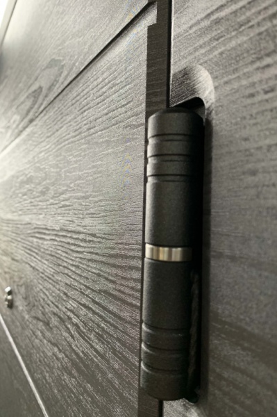 Дверь входная Министерство дверей Оптима 202 Микс дуб грифель / дуб пломбир горизонт 2050х860 мм левая