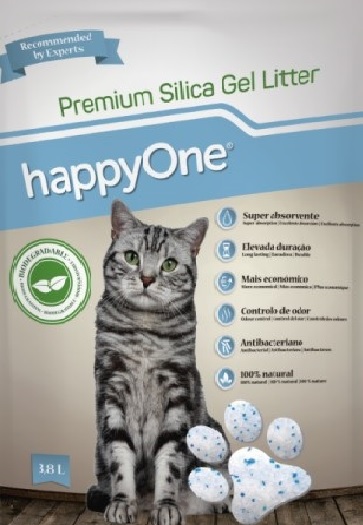 Наполнитель для туалета HappyOne силікагелевий 3,8л 1,46 кг 