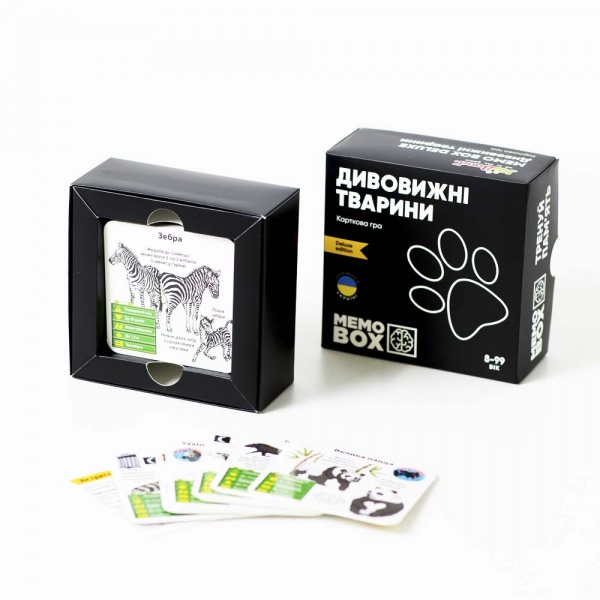 Гра карткова JoyBand Настільна гра JOYBAND MEMOBOX DELUX Дивовижні тварини MBD106