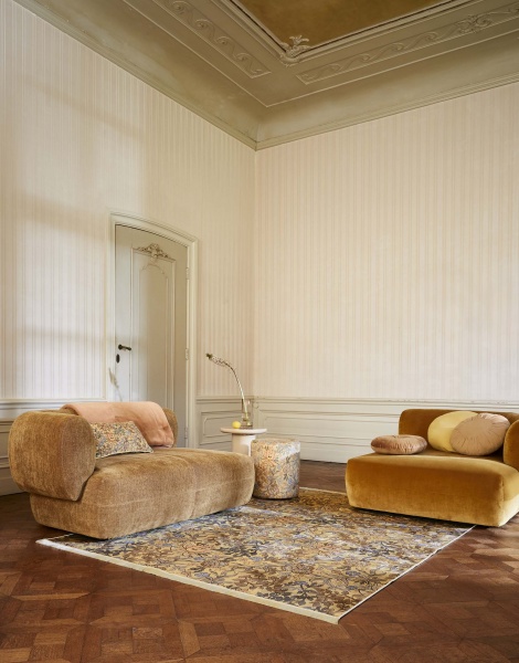 Пуф Essenza Офелия Солнце Сахары 40х40 мм разноцветный 