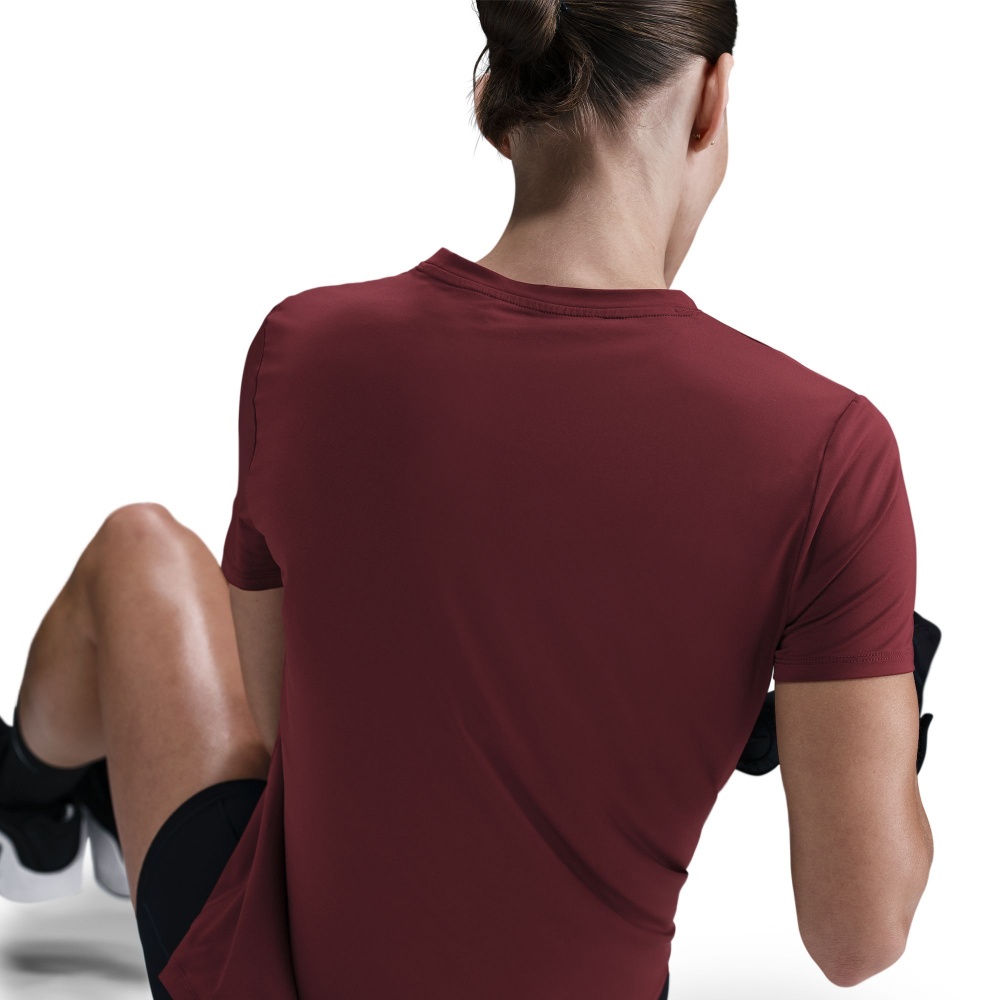 Футболка Nike W NK ONE CLASSIC DF SS TOP FN2798-619 р.L бордовый