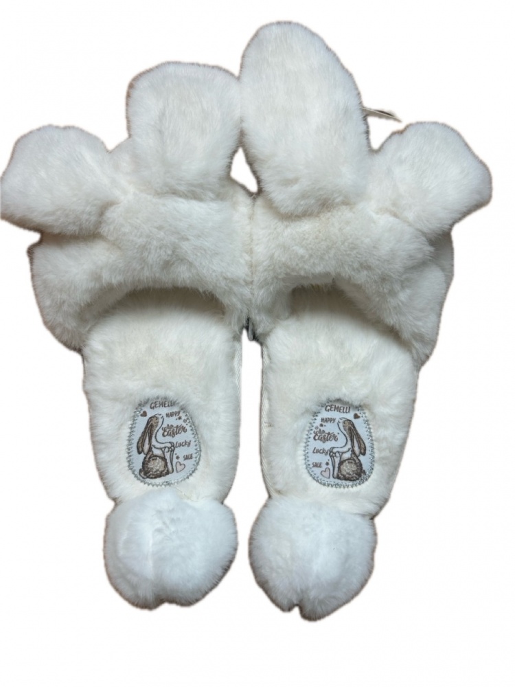 Капці домашні Gemelli Кроленя р.39 молочний