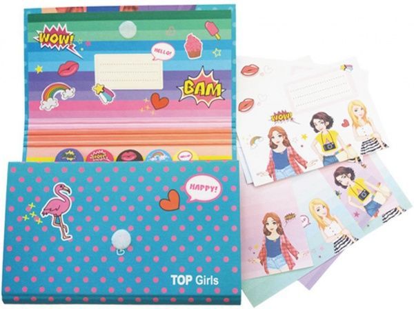 Папка-портфель Тop Girls на 6 отделений