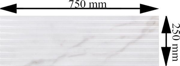 Плитка Cifre Даймонд голд стрэйт 25x75