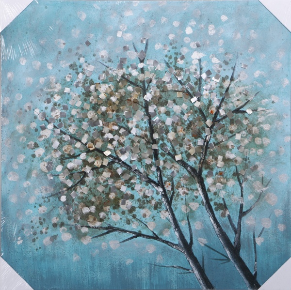 Картина 3D Два дерева 80x80 см 