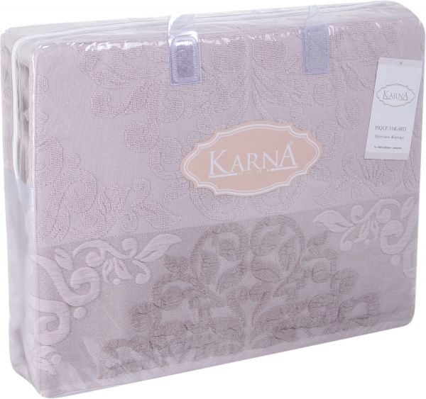 Простирадло махрове Ottoman 160x220 см мокко Karna 