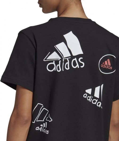 Сукня Adidas LOGO TEE DRESS GJ6523 р. S чорний