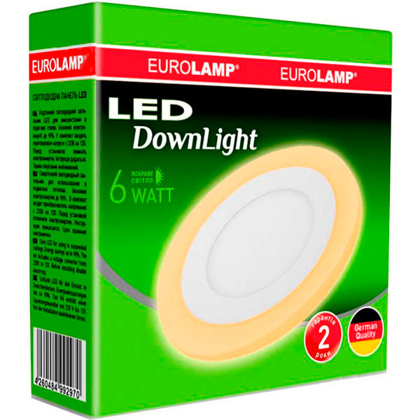 Светильник точечный Eurolamp 6 Вт 4000 К оранжевый LED-DLR-6/4(orange) 